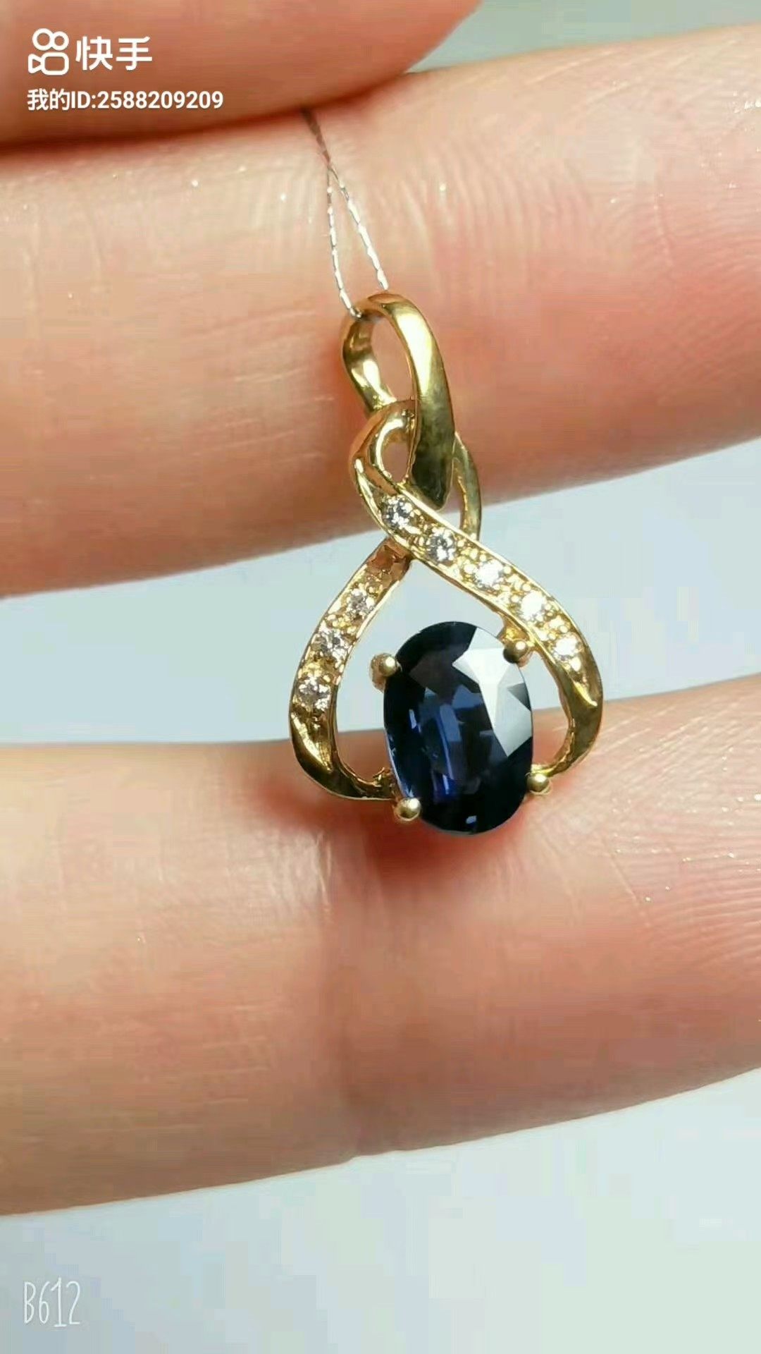 Pendant bluesapphire